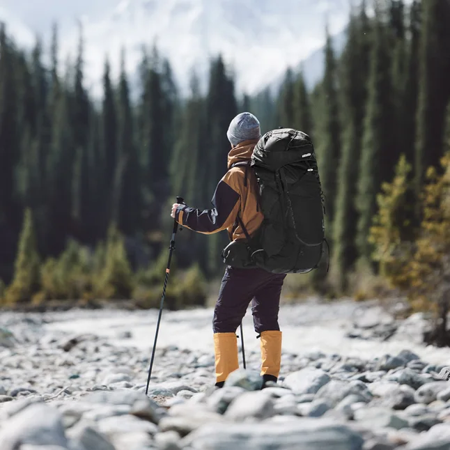 Рюкзак туристичний Naturehike Helium CNK2450XB014, 70 л, чорний, M — Photo 7