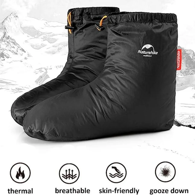Черевики на гусячому пуху Naturehike NH18S023-T, розмір 36-40, чорні — Photo 2