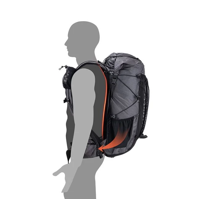 Рюкзак туристичний Naturehike Rock NH19BP095, 60+5 л, графіт в клітинку — Photo 4