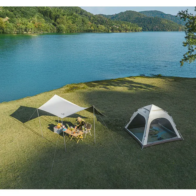 Намет тримісний автоматичний Naturehike Ango CNK2550WS010, L, коричневий — Photo 5