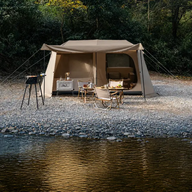 Намет шестимісний автоматичний Naturehike Village 13 CNK2550WS042, коричневий — Photo 1