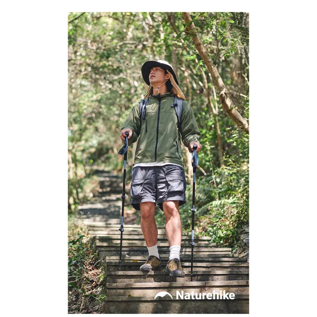 Трекинговая палка Naturehike CNK2550DS012, 61-125 см, синяя — Photo 5