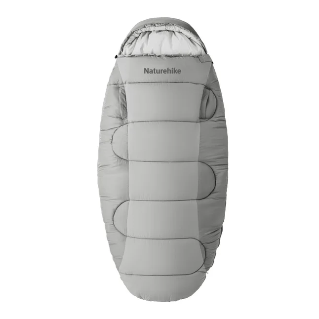 Спальний мішок овальний Naturehike PS200 CNK2350WS026, сірий