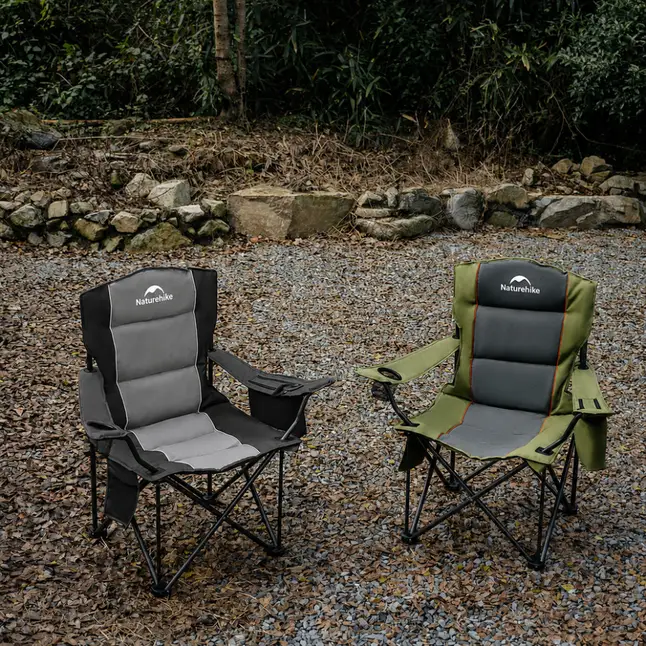 Комплект із крісел туристичних складаних (2 шт.) Naturehike ComfortMax Star T01 CNK2550JJ029, чорний — Photo 1