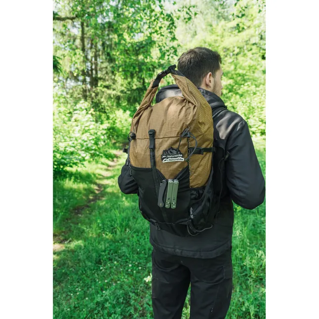 Рюкзак туристичний Naturehike Helium CNK2300016, 30+5 л, коричневий — Photo 9