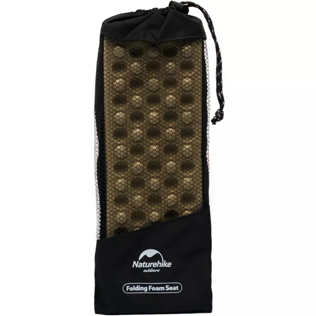 Сидушка туристична складана XPE Naturehike NH20PJ025, 15 мм, хакі з чохлом для походів та кемпінгу — Photo 2