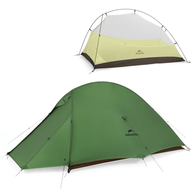 Намет надлегкий двомісний Naturehike Cloud Up Pro CNK2350WS020, темно-зелений — Photo 1