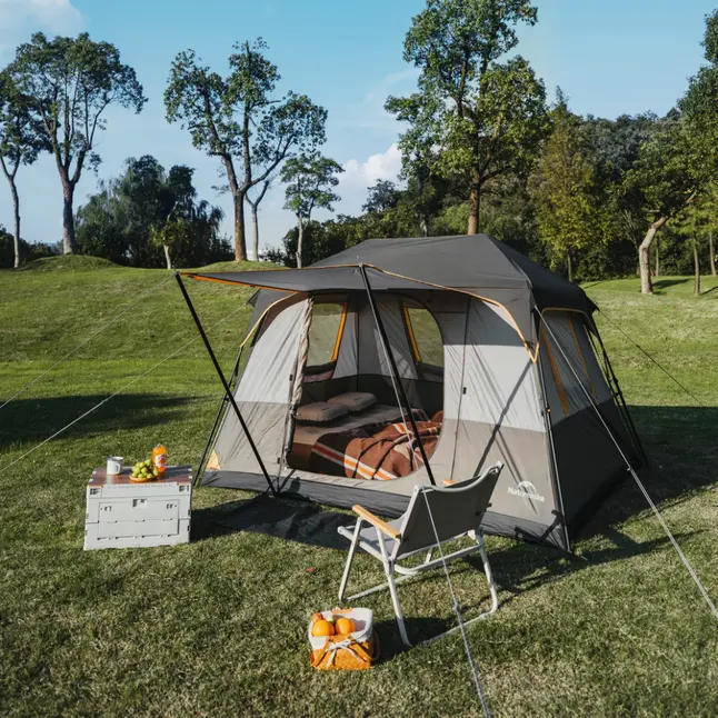 Намет чотиримісний Naturehike Cape Series 5.2 CNK2450WS037, сіро-коричневий — Photo 1