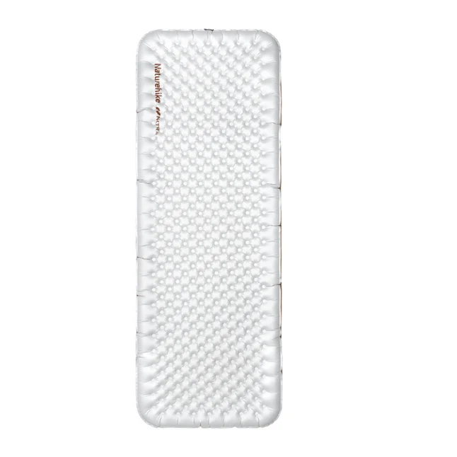 Матрац туристичний надувний одномісний ультралегкий Naturehike Tuye R5.8 CNK2650WS031, 183 × 64 х 9 см, сріблястий