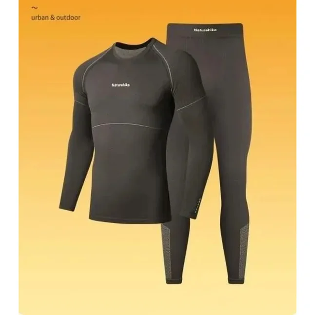 Комплект термобілизни чоловічої Naturehike CYY2342GC010, демісезон, розмір XXL, графіт — Photo 12