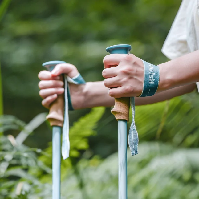 Трекинговая палка Naturehike CNK2550DS013, 90-120 см, голубая — Photo 4