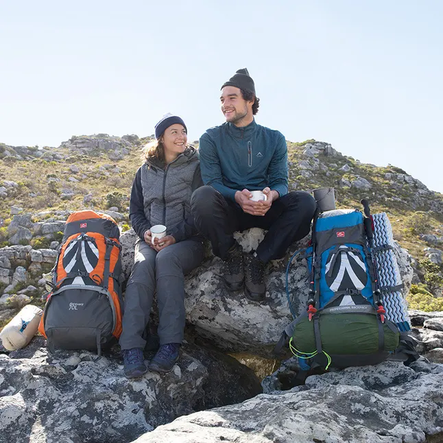 Рюкзак туристичний Naturehike NH70B070-B, 70 л + 5 л, блакитно-сірий — Photo 9