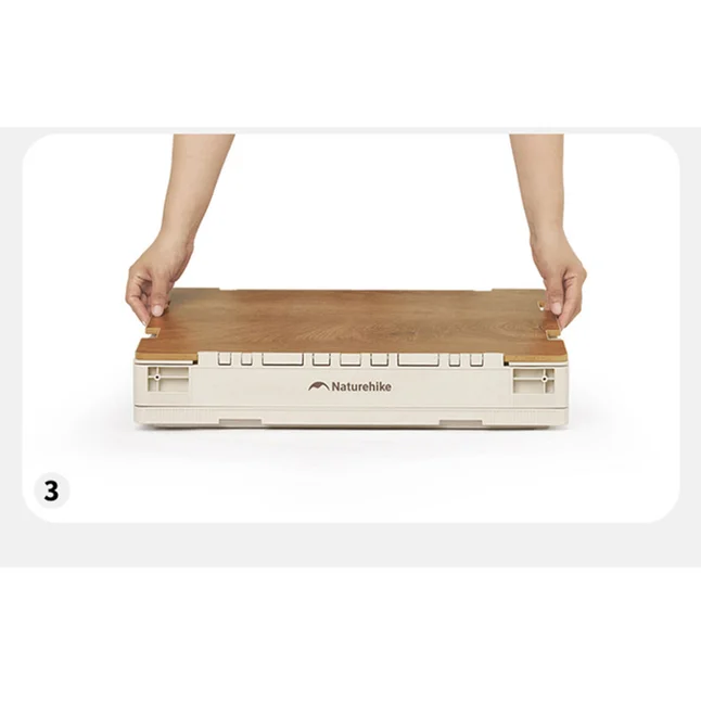 Складаний контейнер Naturehike CNK2450XB020, 52 л, бежево-сірий — Photo 1