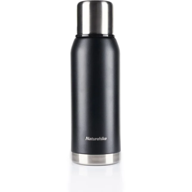 Термос Naturehike Q-9H NH19SJ010, 304 сталь, 1.0 л, Чорний