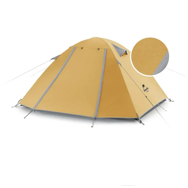 Намет двомісний Naturehike P-Series NH18Z022-P 210T, жовтий
