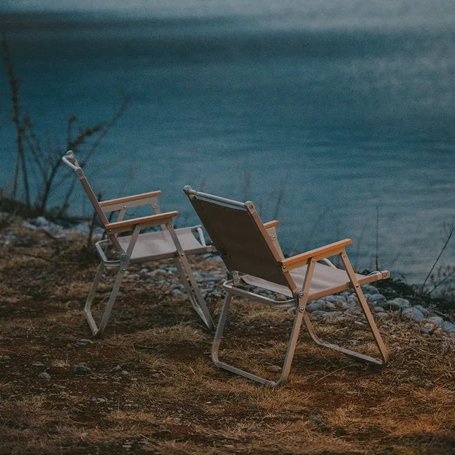 Стілець розкладний Naturehike CNK2300JU012, бежевий — Photo 1