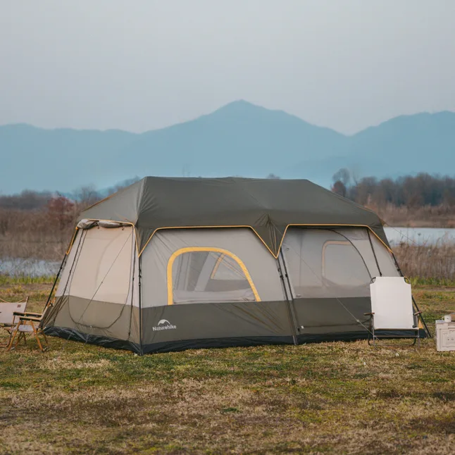 Намет шестимісний Naturehike Cape 8.4 CNK2450WS050 з швидким розкриттям, сіро-коричневий — Photo 5