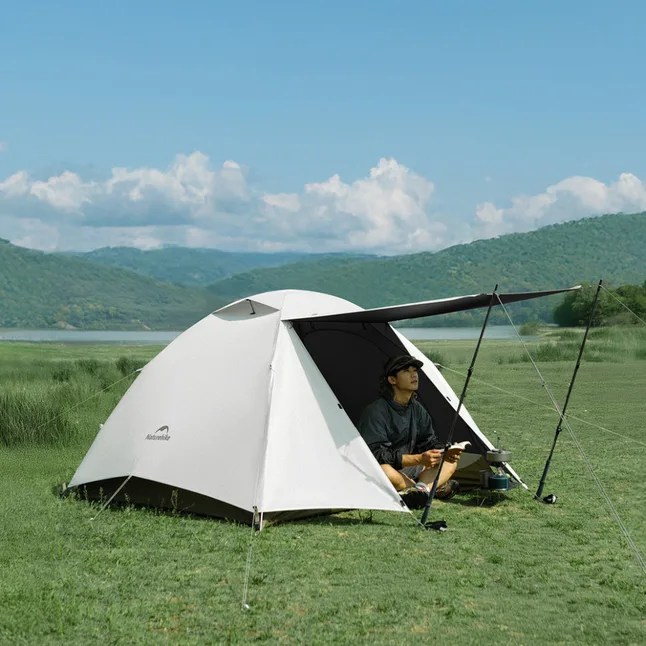 Намет тримісний Naturehike Greek Style CNK2300ZP024 світло-кавовий — Photo 2