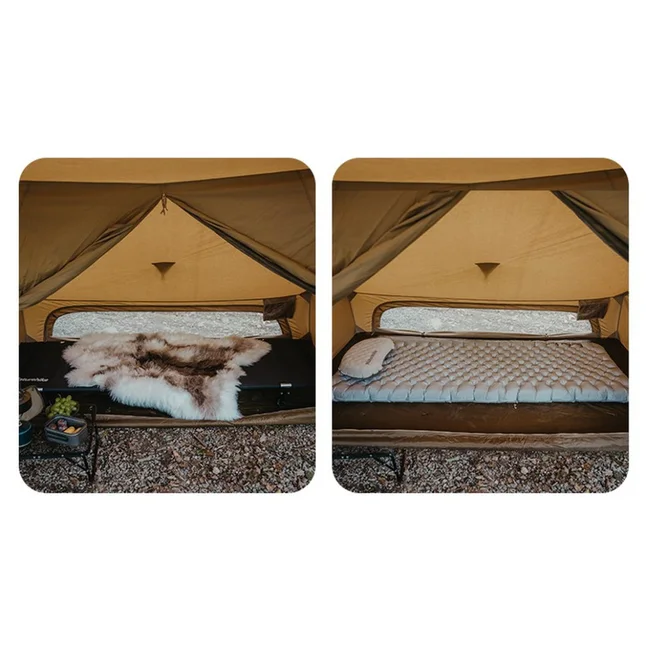 Намет одномісний із тентом Naturehike CNK2450WS026, коричневий — Photo 1
