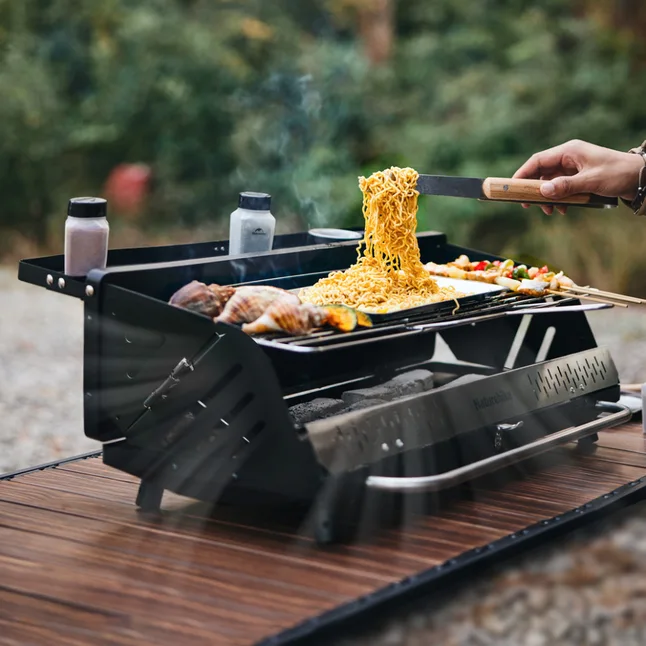 Гриль туристичний вертикальний Naturehike Moyan CNK2300015, Upgrade 3.0, чорний — Photo 7
