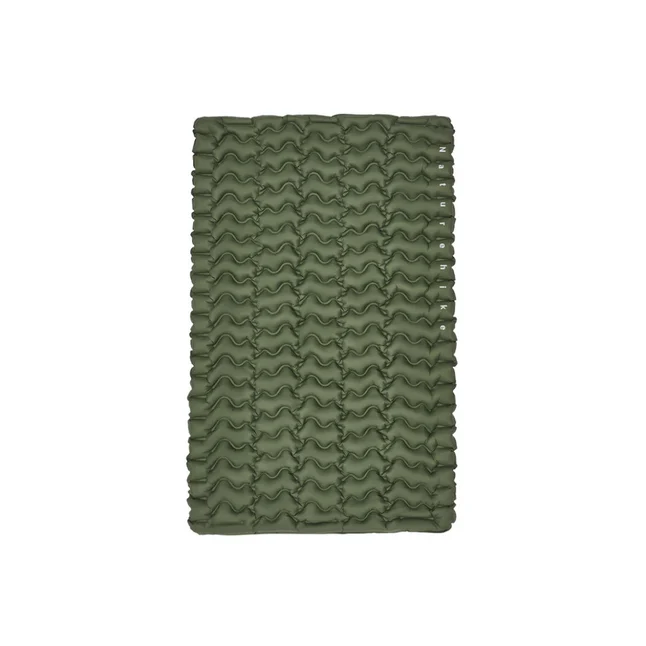 Матрас туристический надувной двухместный Naturehike CNK2550WS019, 200х125х6.5 см, зеленый, для кемпинга с мешком для надува