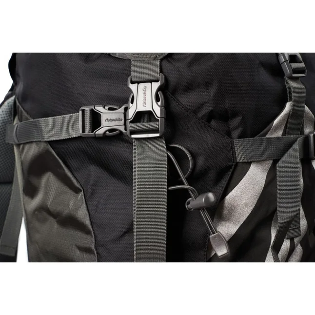 Рюкзак туристичний Naturehike NH70B070-B, 70 л + 5 л, чорно-сірий — Photo 6