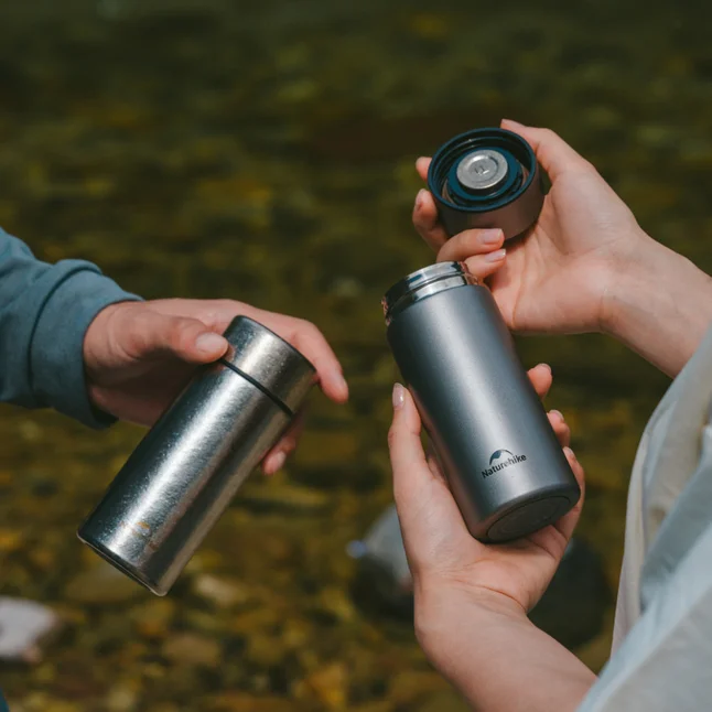 Термос Naturehike CNK2550CF017, титан, 0.2 л, светло-серый — Photo 2