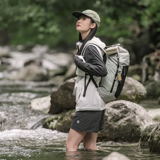 Рюкзак туристичний Naturehike NH20BB206, 20 л, графіт в клітинку — Photo 3
