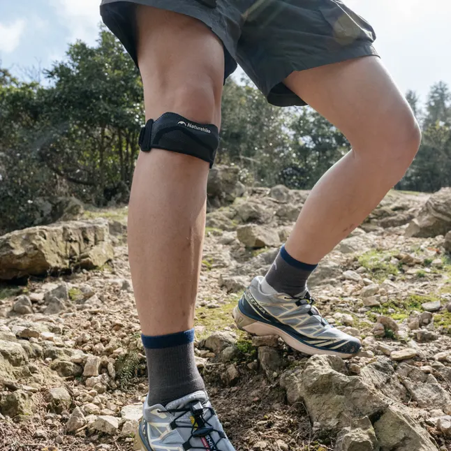 Бандаж на коліно трикотажний Naturehike Qingjia CNK2650DS014, універсальний розмір, чорний — Photo 8