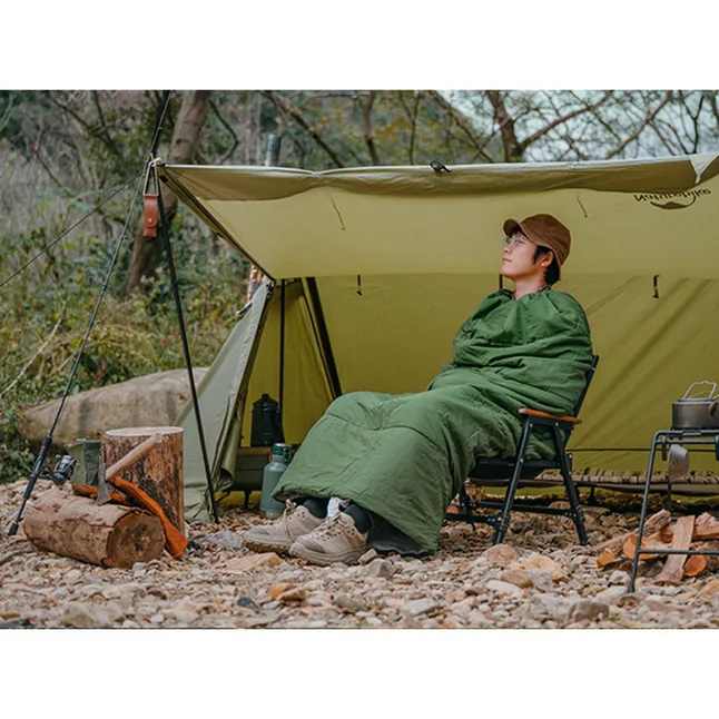 Спальный мешок Naturehike F150 NH22MSD05, 190x75 см, (13°C), зеленый — Photo 9