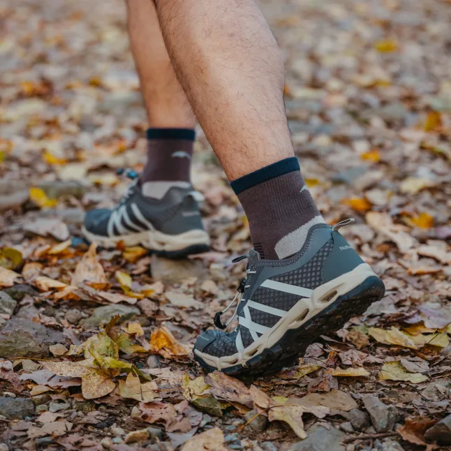 Шкарпетки туристичні високі Naturehike CYY2551FS011, L, темно-сірий — Photo 2