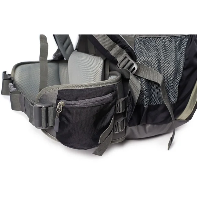 Рюкзак туристичний Naturehike NH70B070-B, 70 л + 5 л, чорно-сірий — Photo 8