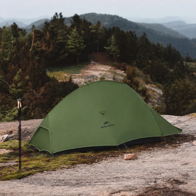 Намет надлегкий двомісний Naturehike Cloud Up Pro CNK2350WS020, 20D, зелений — Photo 1