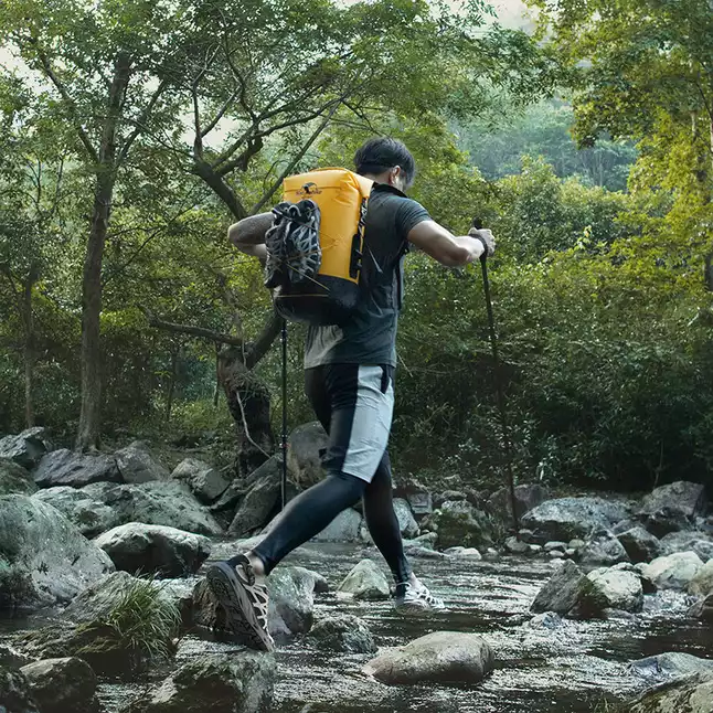 Рюкзак водонепроникний Naturehike NH21FSB04, 20л, жовтий — Photo 2