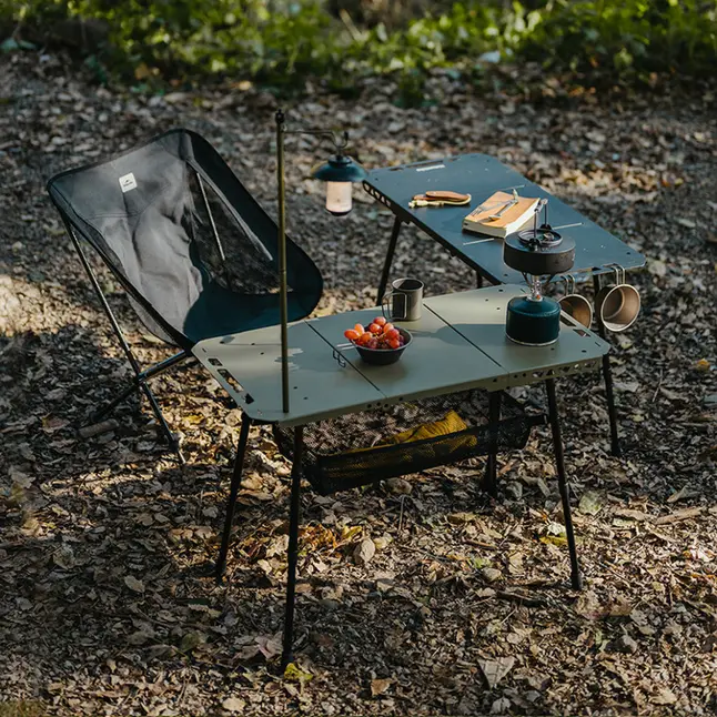 Складаний стіл Naturehike CNK2450JJ025, 80х40 см, алюміній, чорний — Photo 4