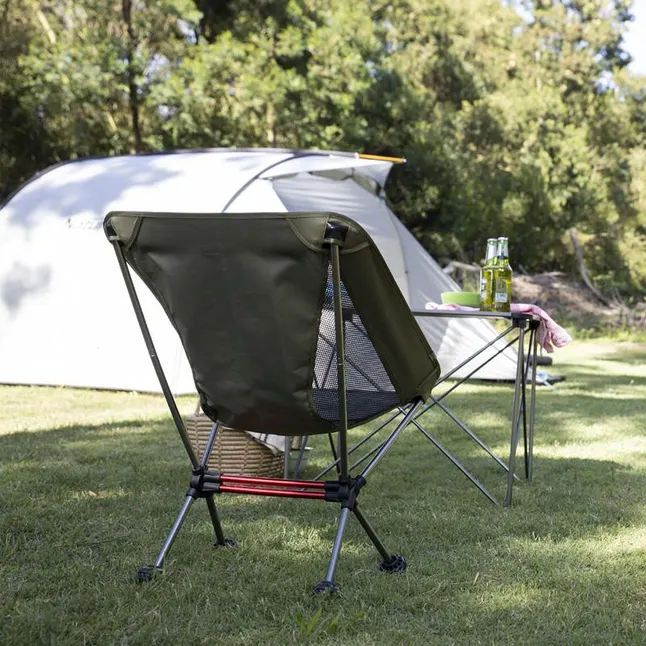 Стул складной Naturehike Moon YL08 NH20JJ027, 600D Oxford / алюминий, зеленый — Photo 1