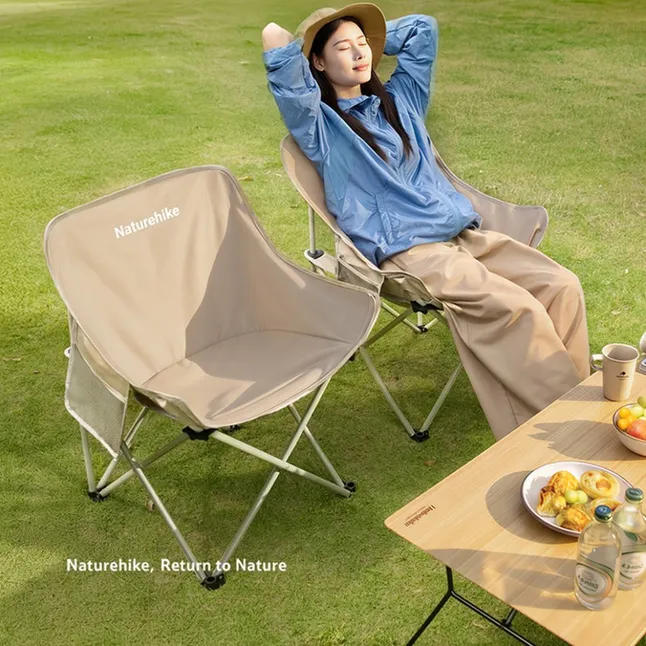 Крісло туристичне складане Naturehike Stellaluna T01 CNH23JU13002, L, хакі — Photo 1