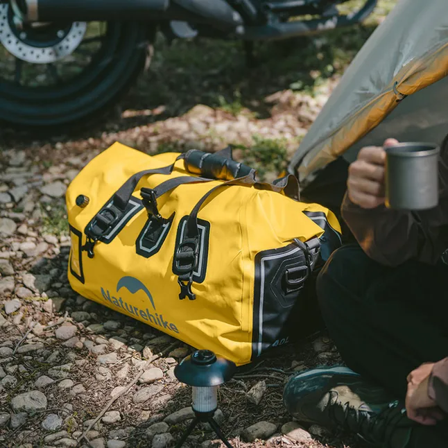Водонепроникна дорожня сумка Naturehike CNK2450XB015, 40 л, жовта — Photo 4