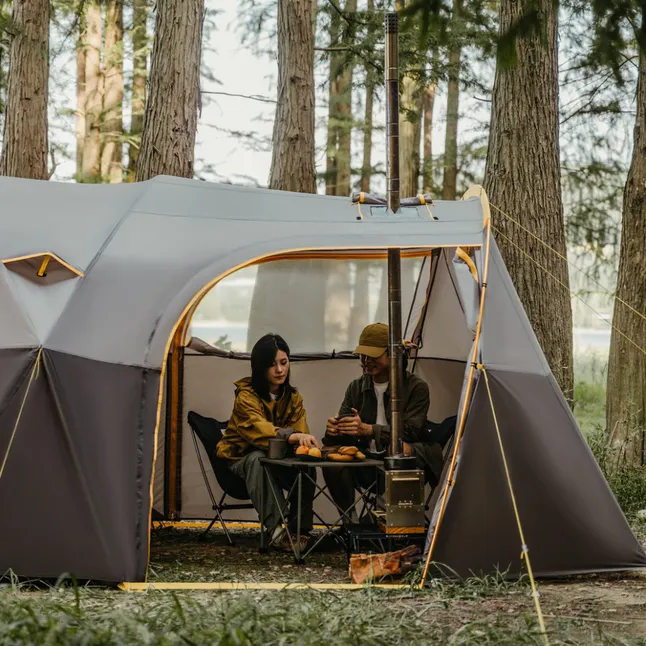 Намет шестимісний Naturehike, KOTA 6, CNK2450WS031, 75D, світло-коричневий — Photo 11