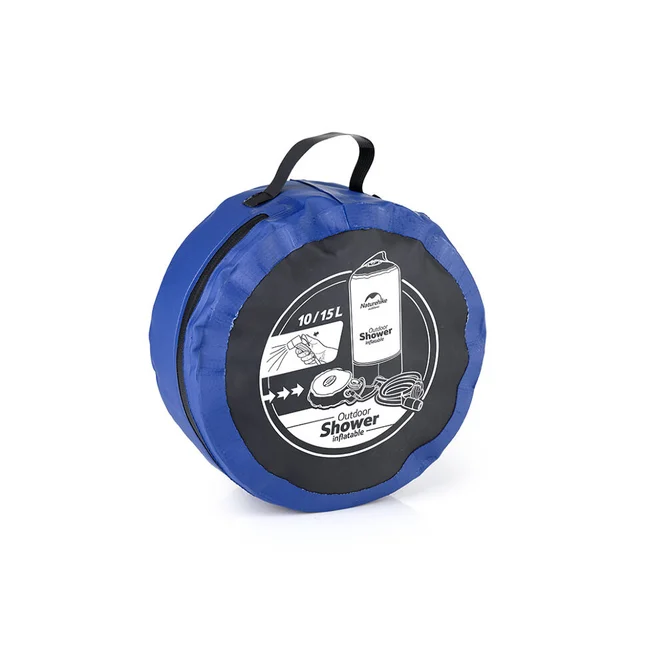 Душ кемпінговий Naturehike NH17L101-d, Блакитний — Photo 1