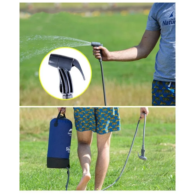 Душ кемпінговий Naturehike NH17L101-d, Блакитний — Photo 6
