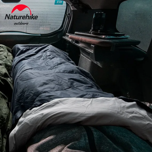 Спальний мішок Naturehike Y150L NH21MSD08, правий, сіро-блакитний — Photo 1