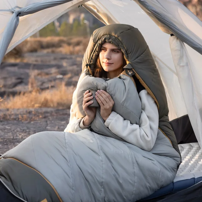 Спальник Naturehike Pro MG270 CNK2550WS044, p-p L, зеленый — Photo 1