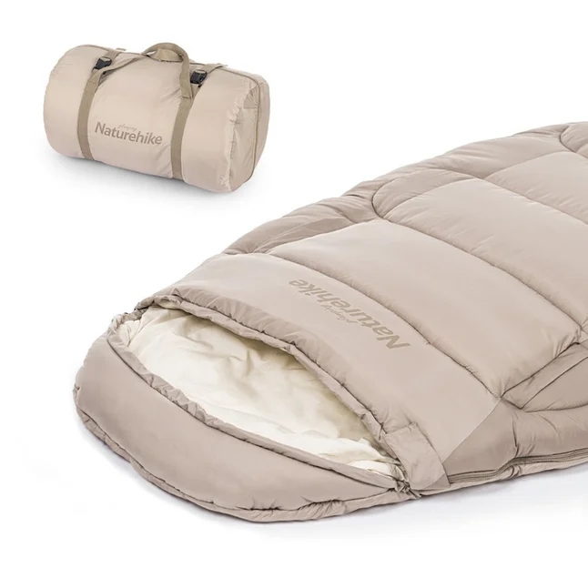 Спальний мішок овальний Naturehike PS300 CNK2350WS026, бежевий — Photo 2