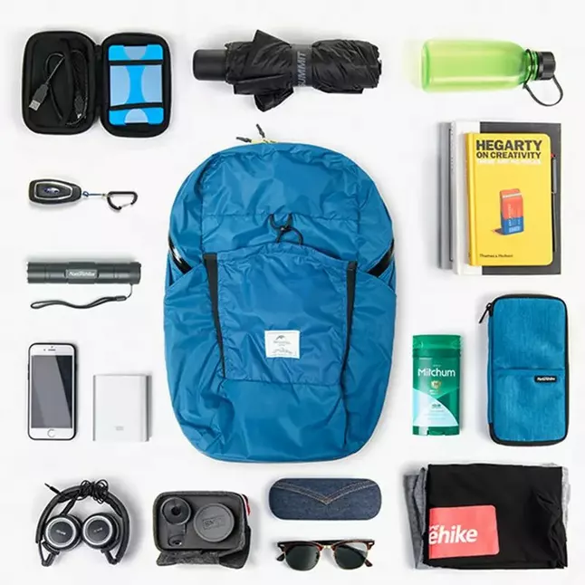 Рюкзак компактний Naturehike Ultralight 22 л (NH17A017-B) синій — Photo 3