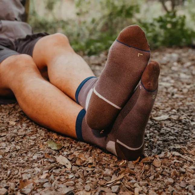 Шкарпетки туристичні високі Naturehike CYY2551FS011, L, темно-сірий — Photo 4