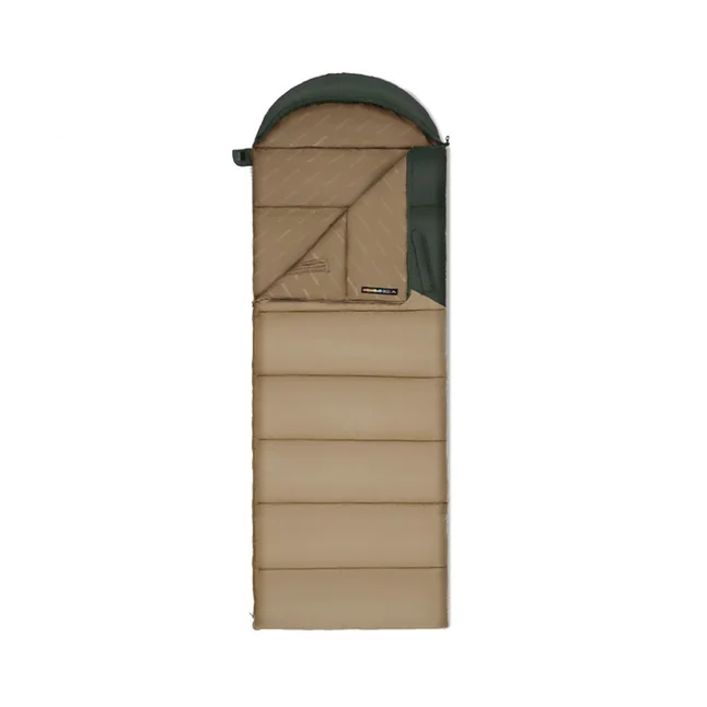 Спальник с капюшоном Naturehike Sunny Day PL02 U450 CNK2550WS028, (3,9°C), правый, коричнево-зеленый