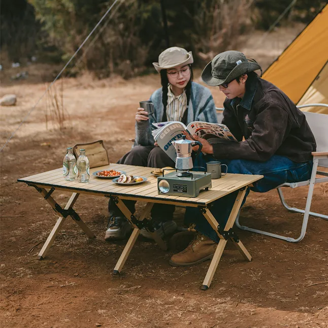 Складной стол Naturehike Star Jane L01 CNK2300JU010, 115х60 см, размер L, алюминий, бежевый — Photo 1