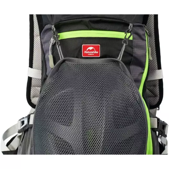 Велорюкзак з чохлом для шолома Naturehike 15 л sky blue NH15C001-B, блакитний — Photo 3