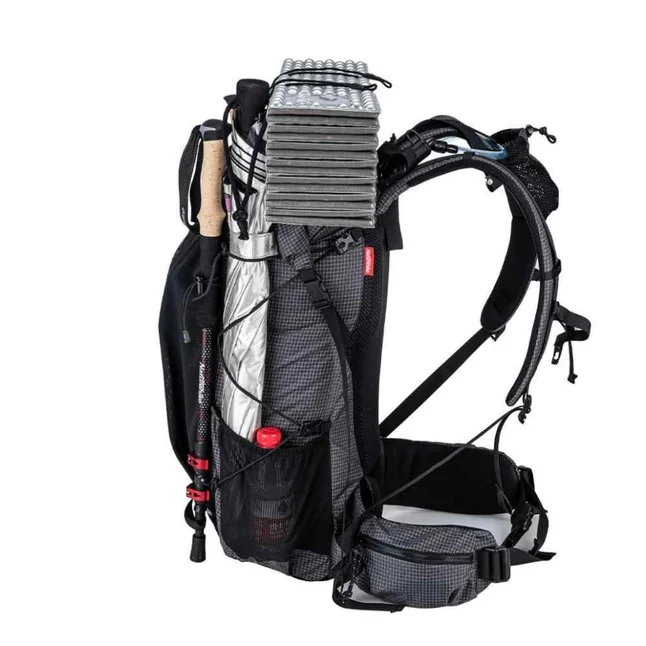 Рюкзак туристичний Naturehike Rock NH20BB113, 40L + 5L, чорний — Photo 2